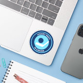 Hockey Night Retro Aufkleber (Laptop mit iPhone)