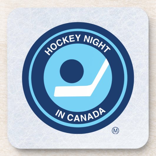 Hockey Night Retro Untersetzer (Set von 6 Jahren) (Vorderseite)