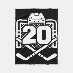 Hockey Nummer 20 Trikot Lustiger Hockeyspieler Spi Fleecedecke
