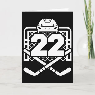 Hockey Nummer 22 Trikot Lustiger Hockeyspieler Spi Karte