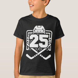 Hockey Nummer 25 Trikot Lustiger Hockey-Spieler Sp T-Shirt