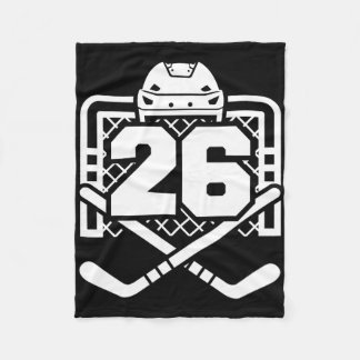 Hockey Nummer 26 Trikot Lustiger Hockeyspieler Spi Fleecedecke