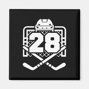 Hockey Nummer 28 Trikot Lustiger Hockeyspieler Spi Magnet