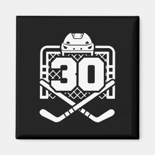 Hockey Nummer 30 Trikot Lustiger Hockeyspieler Spi Magnet