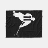 Hockey Nummer Elf 11 Fleecedecke (Vorderseite (Horizontal))