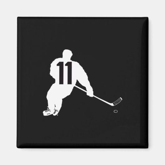 Hockey Nummer Elf 11 Magnet (Vorne)