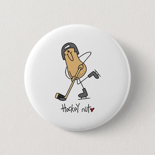 Hockey-Nuss Button (Vorderseite)