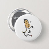 Hockey-Nuss Button (Vorne & Hinten)