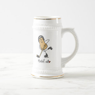 Hockey-Nuss-T-Shirts und Geschenke Bierglas