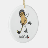 Hockey-Nuss-T - Shirts und Geschenke Keramikornament (Rechts)