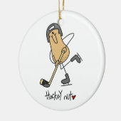 Hockey-Nuss-T - Shirts und Geschenke Keramikornament (Links)