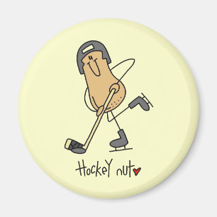 Hockey-Nuss-T-Shirts und Geschenke Magnet