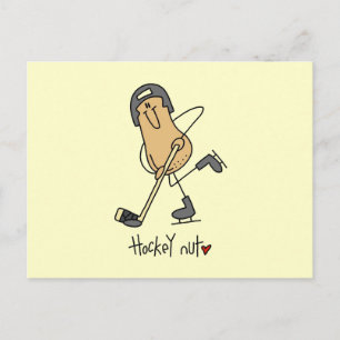 Hockey-Nuss-T-Shirts und Geschenke Postkarte
