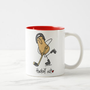 Hockey-Nuss-T-Shirts und Geschenke Zweifarbige Tasse