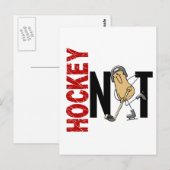 Hockey Nut 1 Postkarte (Vorne/Hinten)