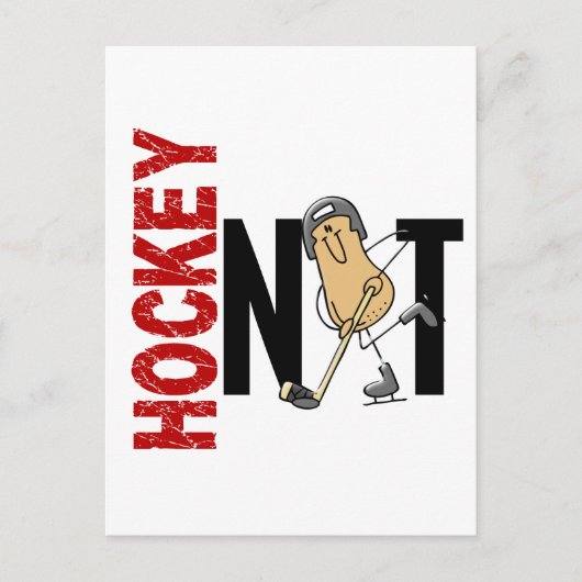 Hockey Nut 1 Postkarte (Vorderseite)