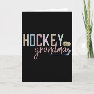 Hockey-Oma-Design Süße Eishockey-Liebhaber Fan Karte