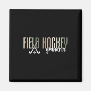Hockey-Oma eines Feldhockeyspielers Großmutter Magnet