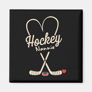 Hockey Oma Herz Hockey Spieler Magnet