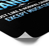 Hockey-Oma Lustige Eishockey-Großmutter Mutter Poster (Ecke)