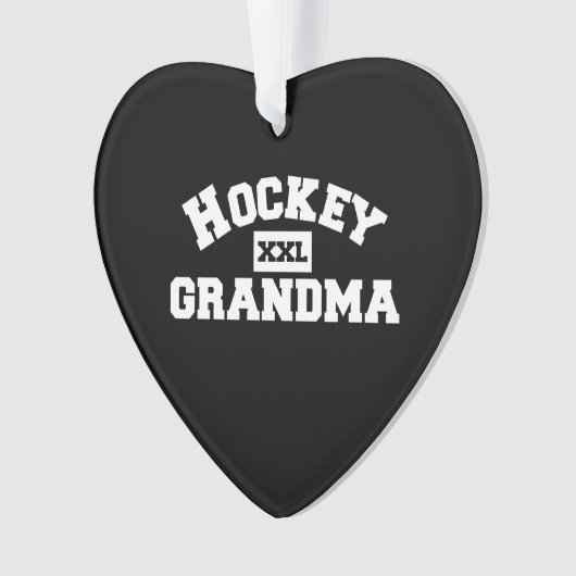 Hockey Oma Ornament (Vorderseite)
