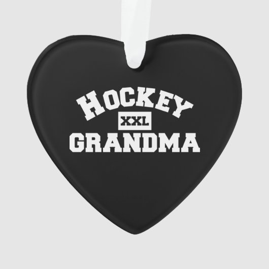 Hockey Oma Ornament (Rückseite)