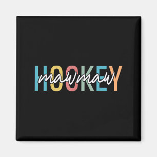 Hockey Oma Retro Vintage Hockeyspieler Liebhaber Magnet