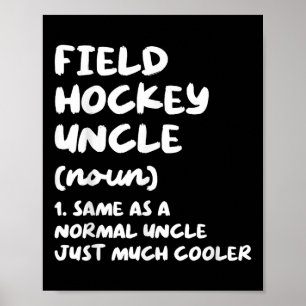 Hockey Onkel Definition Lustig Sport Poster