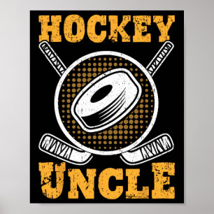 Hockey Onkel Familie Sporttrainer Spieler Vatertag Poster