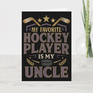 Hockey Onkel Fan Design Mein Lieblingsspieler Zita Karte