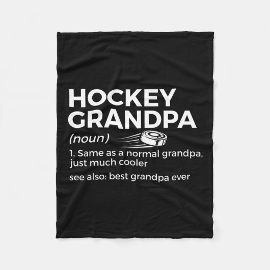 Hockey Opa Definition Beste Opa je Fleecedecke (Vorderseite)