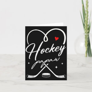 Hockey Opa Hockey Spieler Familie passend 1 Karte