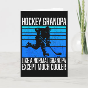Hockey-Opa Lustiger Hockey-Fan Spieler Eishockey Karte
