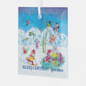 Hockey Ornament Aus Glas (Vorderseite links)