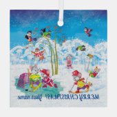 Hockey Ornament Aus Glas (Rückseite)