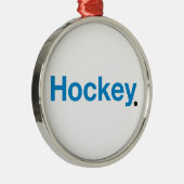 Hockey Ornament Aus Metall (Rechts)