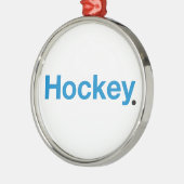 Hockey Ornament Aus Metall (Links)