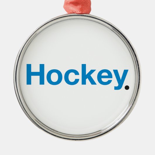 Hockey Ornament Aus Metall (Vorne)