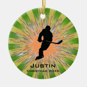 Hockey-Ornament Keramikornament