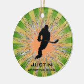 Hockey-Ornament Keramikornament (Links)