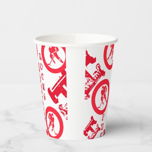 Hockey Pappbecher (Links)