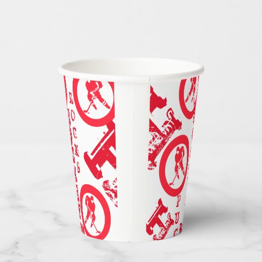 Hockey Pappbecher (Rechts)