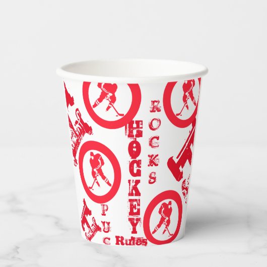 Hockey Pappbecher (Vorderseite)