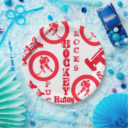 Hockey Pappteller (Party)