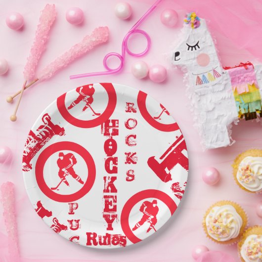 Hockey Pappteller (Party)