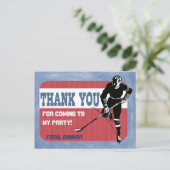Hockey-Party Danke, Postcard Postkarte (Stehend Vorderseite)