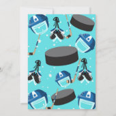 Hockey Party Geburtstagseinladungskarte (Rückseite)