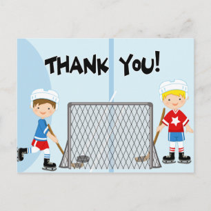 Hockey Party Sports Geburtstag Danke, Postcard Postkarte