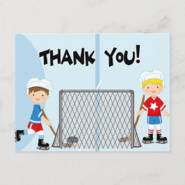 Hockey Party Sports Geburtstag Danke, Postcard Postkarte