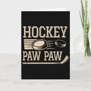 Hockey Paw Paw - Hockeyspieler Retro Vintage Karte